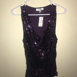 dressbarn Sequin top